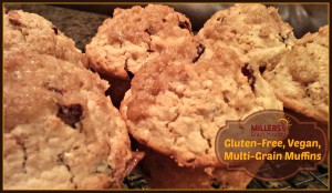 gluten free vegan multi grain muffins