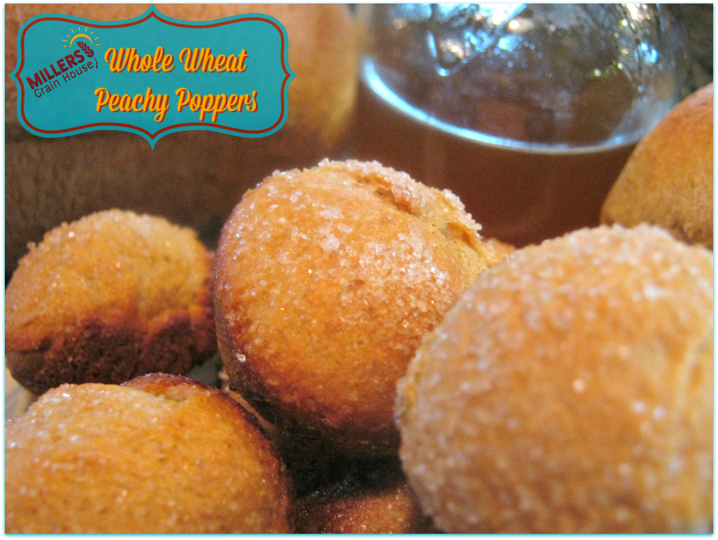 Whole Wheat Peachy Poppers