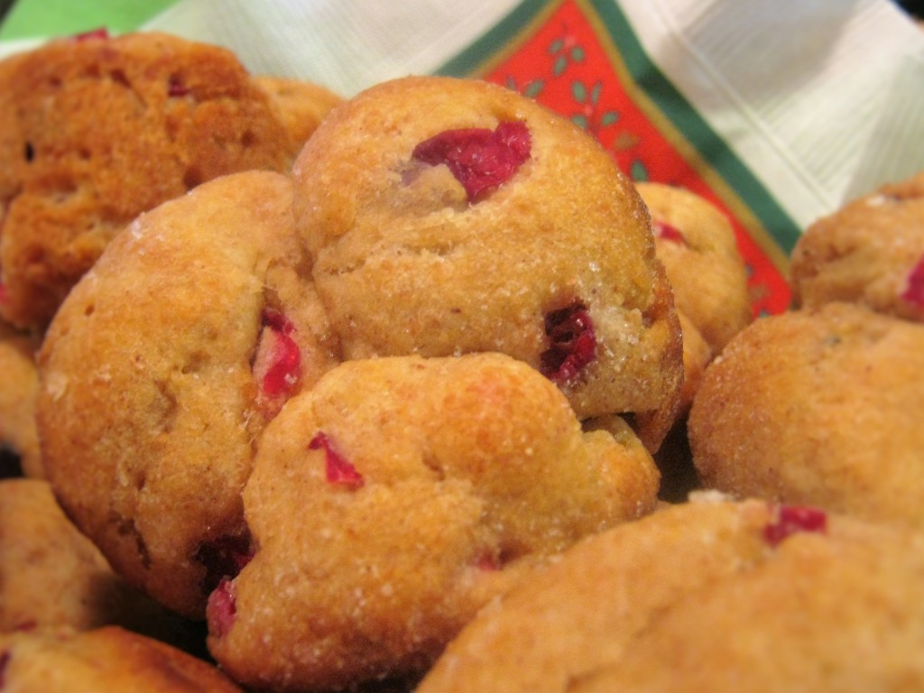 No Knead Cranberry Cloverleaf Rolls Closeup